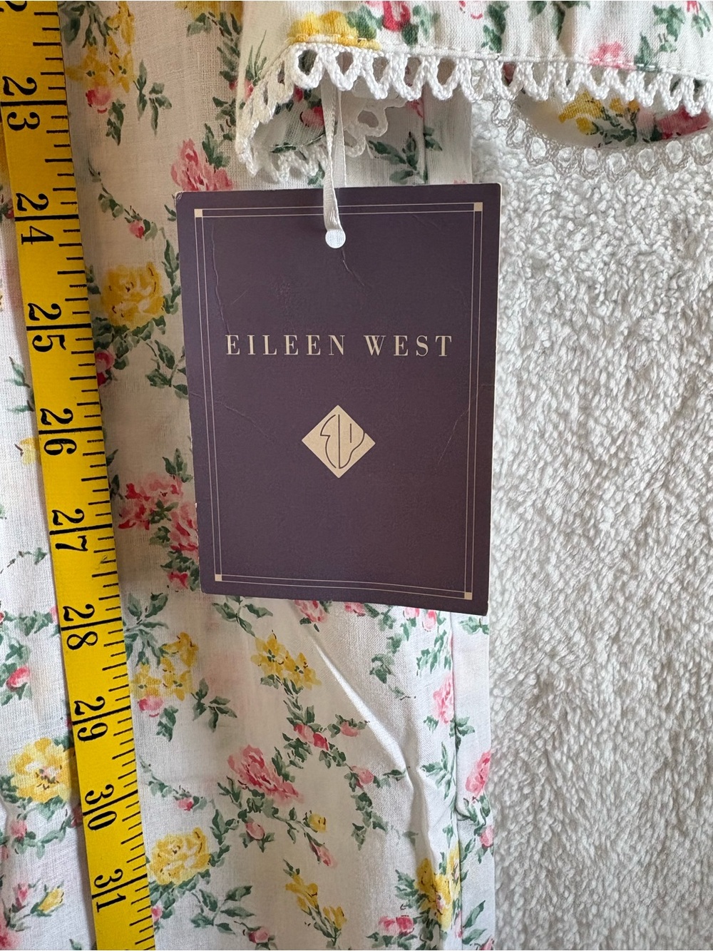 Eileen West Floral Long Sleeve Ballet Nightgown 100% Cotton Size Small NWT - Picture 12 of 13